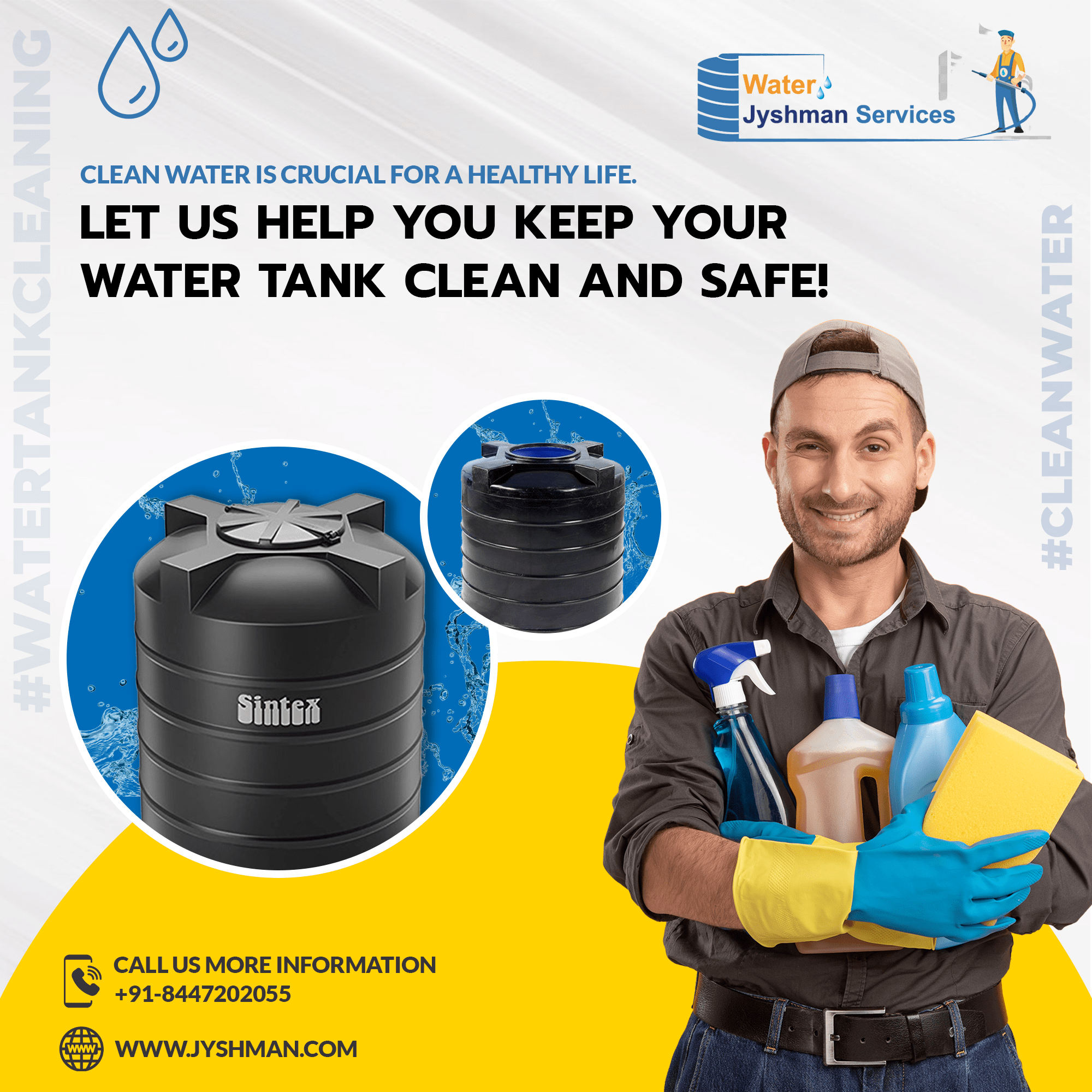 Water Tank Cleaning Services In Faridabad Jyshman